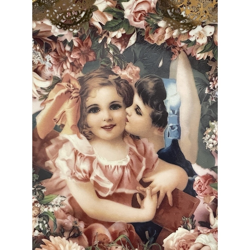 Dearest Kiss from the Romantic Victorian Keepsakes Plate Collection J Grossman